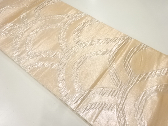 アンティーク　波模様織出し袋帯（材料）